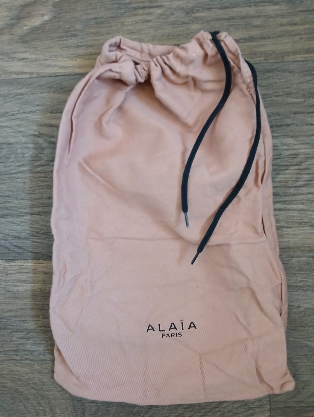 Alaia Paris Drawstring Bag.